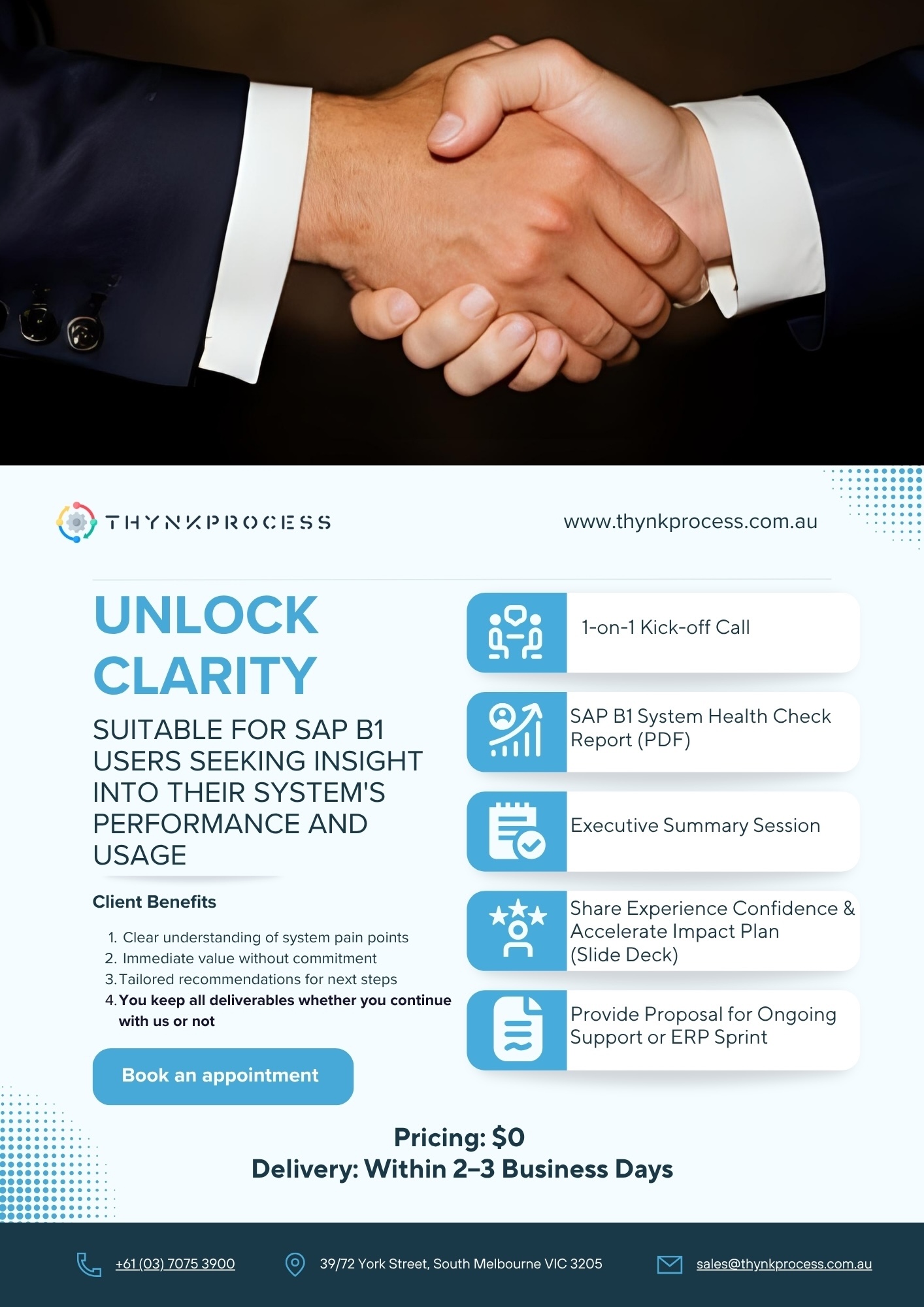 FREE SAP Business One Health Check Up | ThynkProcess